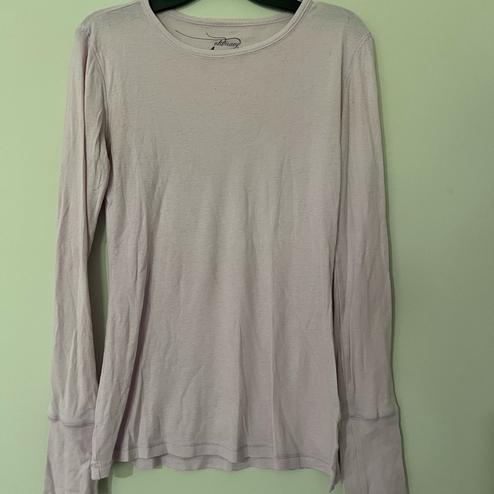 Old Navy Soft Lavender Long Sleeve Tee